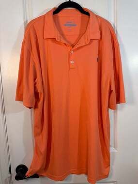 johnnie-O Prep-Formance Polo Shirt Orange XXL